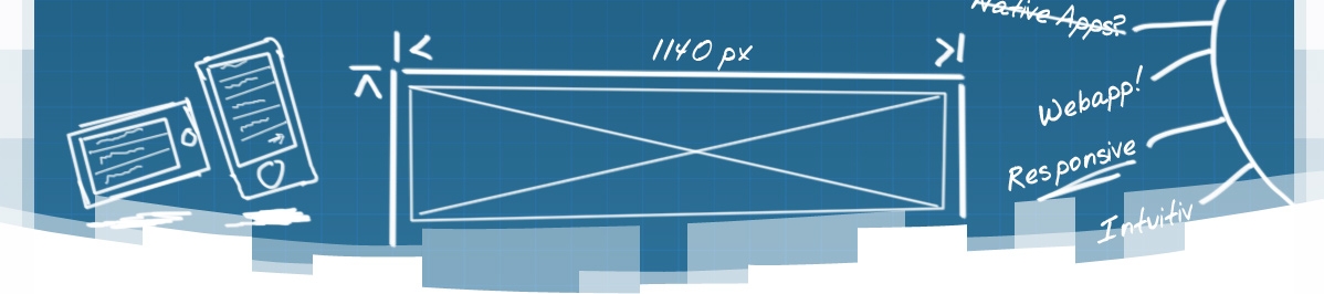 Webdesign Blaupause Wireframe