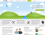 Screenshot Startseite DROWL.de - Die Drupal CMS Spezialisten aus Ostwestfalen-Lippe (NRW)