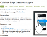 Drupal Community-Modul Entwicklung "Colorbox Swipe Gestures Support"