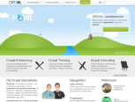 Screenshot Startseite DROWL.de - Die Drupal CMS Spezialisten aus Ostwestfalen-Lippe (NRW)