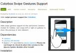 Drupal Community-Modul Entwicklung "Colorbox Swipe Gestures Support"