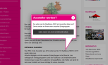 Aussteller werden? - Layer / Tooltip / Sprechblase