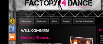 Webdesign & Social Media Integration Factory4Dance