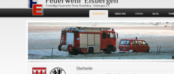 Drupal CMS Webdesign Freiwillige Feuerwehr Porta Westfalica Eisbergen