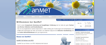 Drupal CMS Webdesign SanMet Medizintechnik Porta Westfalica