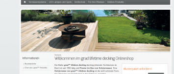 grad-decking.de - Onlineshop Entwicklung