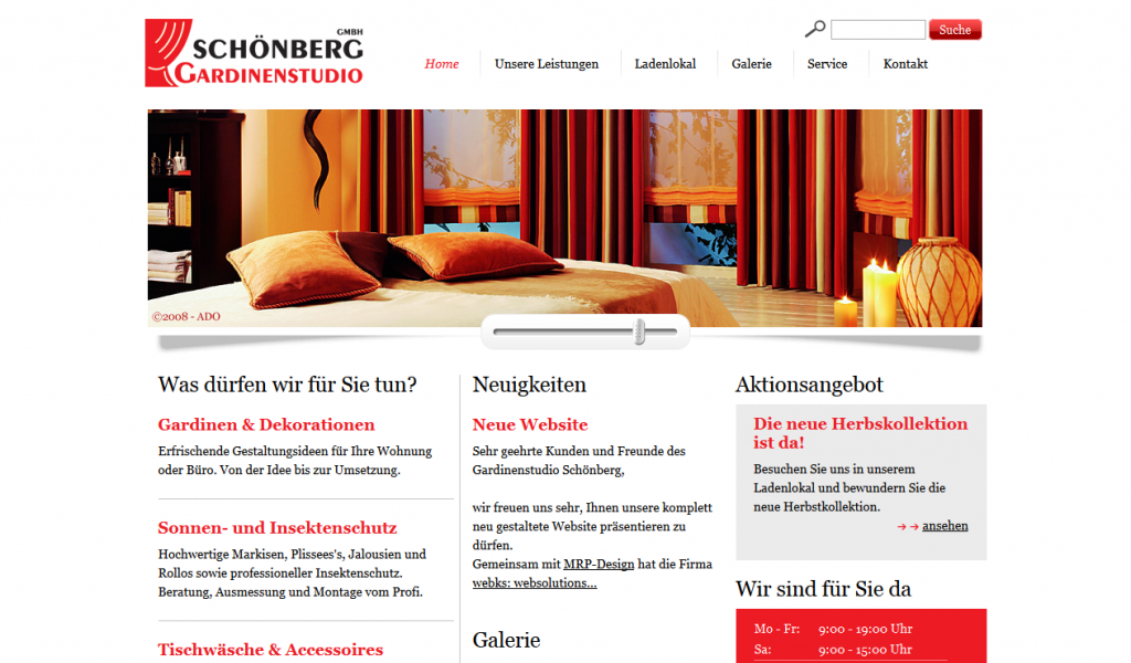 Gardinenstudio Schönberg Hannover - Drupal Website Redesign Gardinenstudio Schönberg Hannover - Drupal Website Redesign