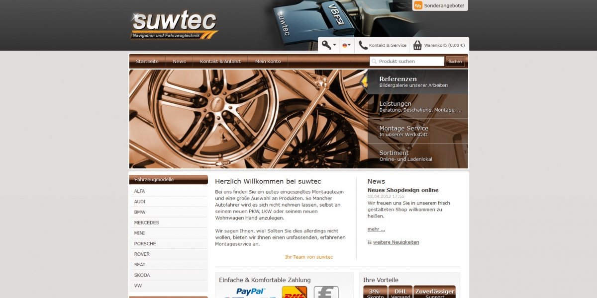 JTL-Shop3 Onlineshop Entwicklung & Pflege suwtec