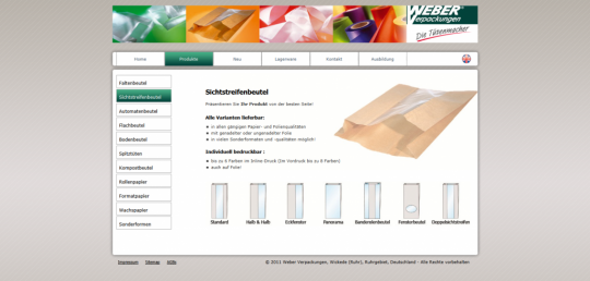 Suchmaschinenoptimierung Weber Verpackungen - SEO Agentur