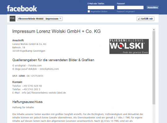 Social Media Facebook Fanpage Design Agentur