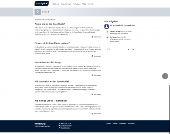 bordguide.de - FAQs Drupal 7 CMS Webdesign