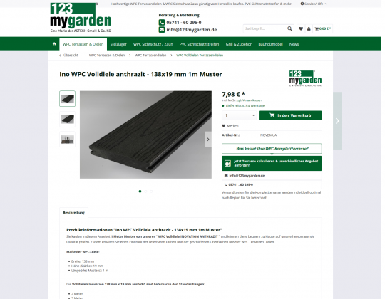 Produkt Detailseite