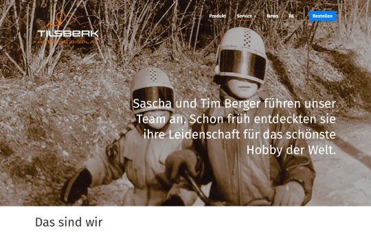 Header Image mit Textoverlay via DROWL Header Slides Modul