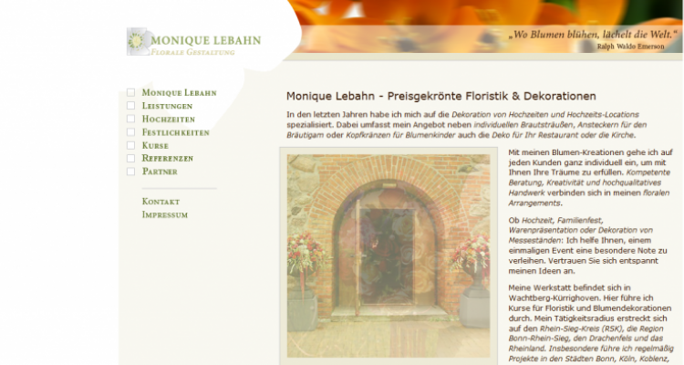 Suchmaschinenoptimierung Lebahn Floristik Wachtberg bei Köln