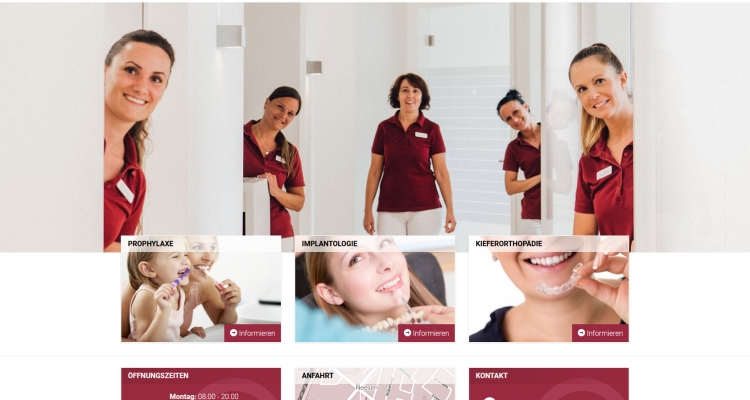 Startseite Zahnzentrum Porta Westfalica - Headerbild Team