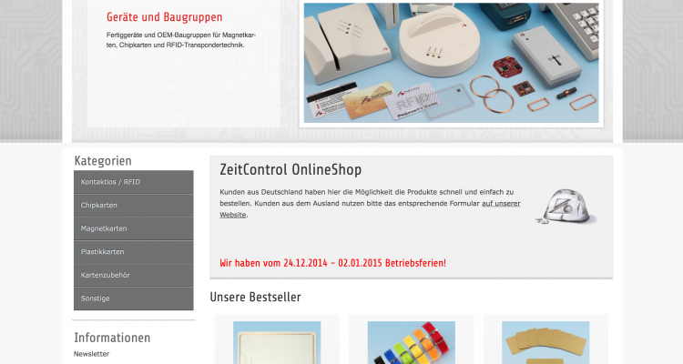 ZeitControl JTL-Shop3 Webdesign Minden, Westfalen