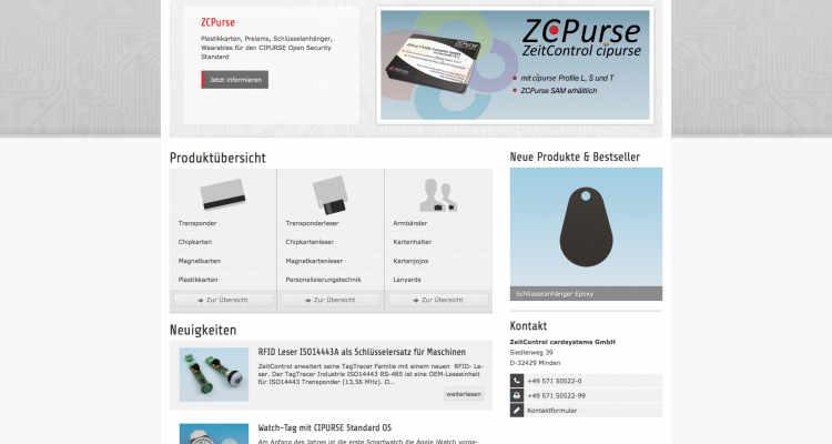 ZeitControl.de: Drupal 7 Multilanguage Web Design