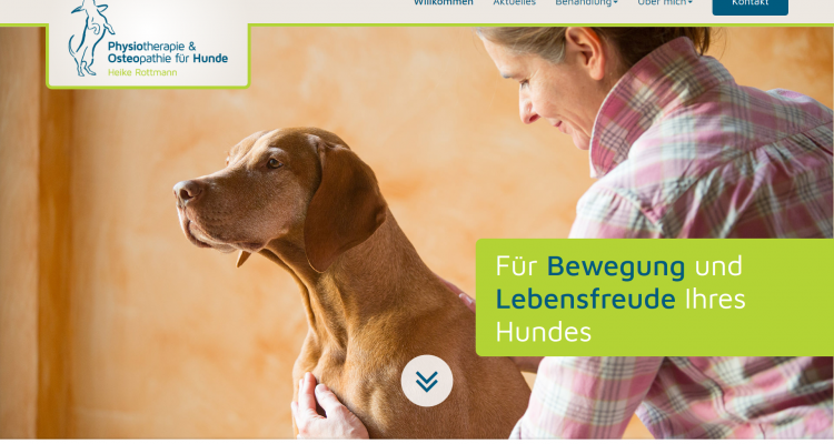 Hundephysio-Minden.de Startseite Desktop PC / Laptop