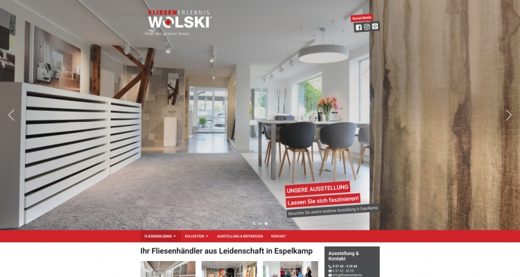 Drupal 8 Webdesign Fliesenerlebnis Wolski Espelkamp