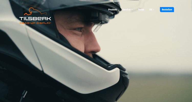 hud.tilsberk.com - Motorrad Head-Up-Display (HUD) - Website Kopfbereich (Video)