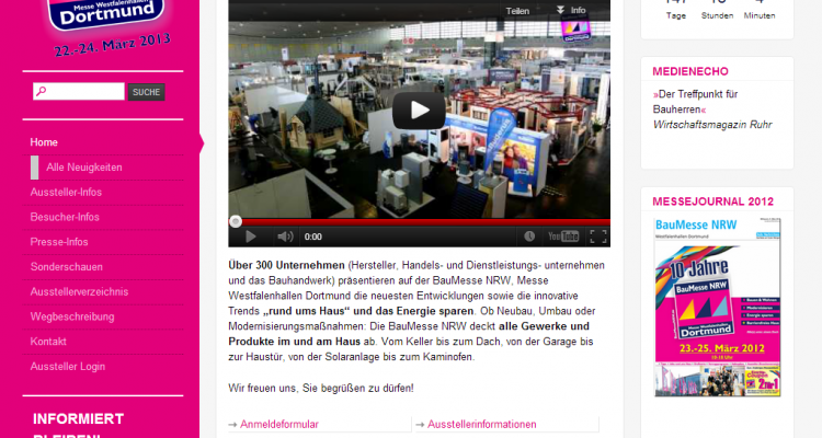 Baumesse NRW - Responsive Drupal 7 CMS Webdesign