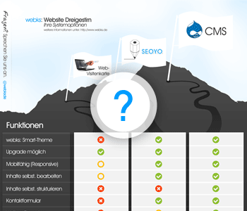 webks: Systemauswahl - CMS, SEOYO oder Web Visitenkarte